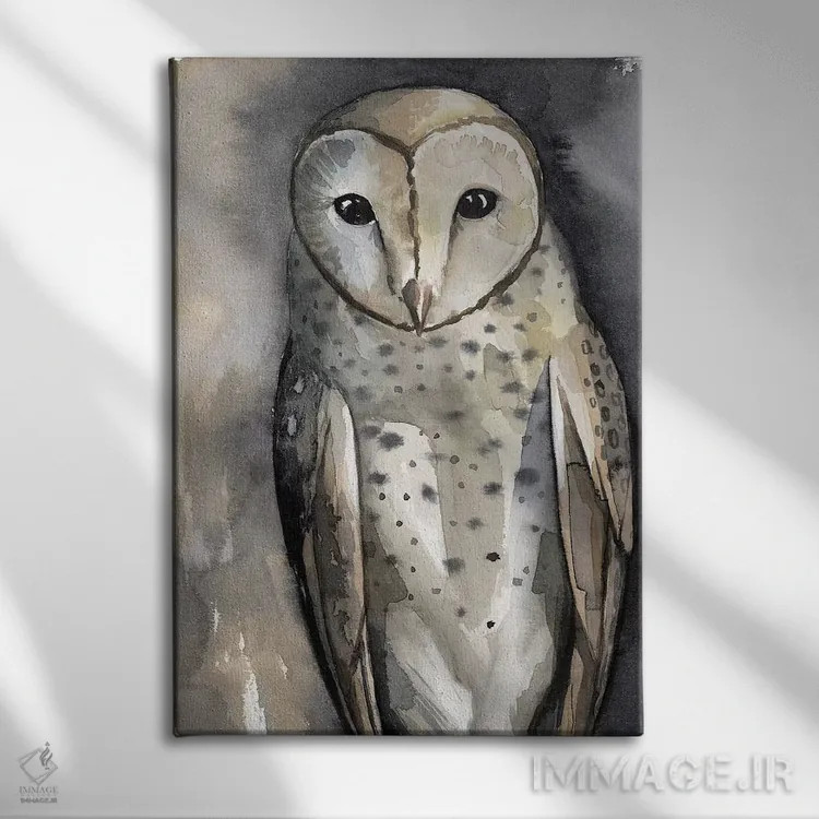 تابلو دکوراتیو سرخورنده ماه ۱ اثر گریس پاپ - نمای روبهرو روی دیوار