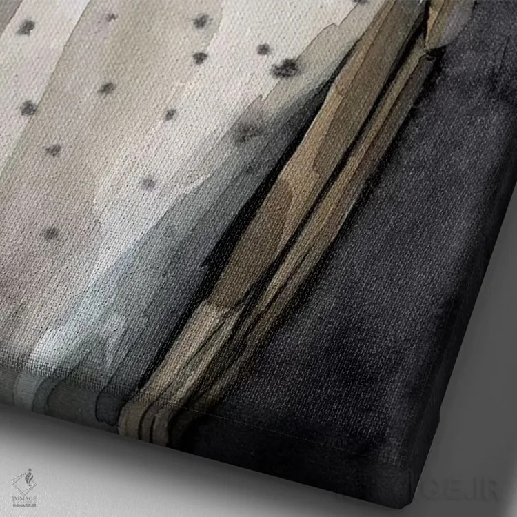 تابلو دکوراتیو سرخورنده ماه ۲ اثر گریس پاپ - نمای نزدیک بافت بوم