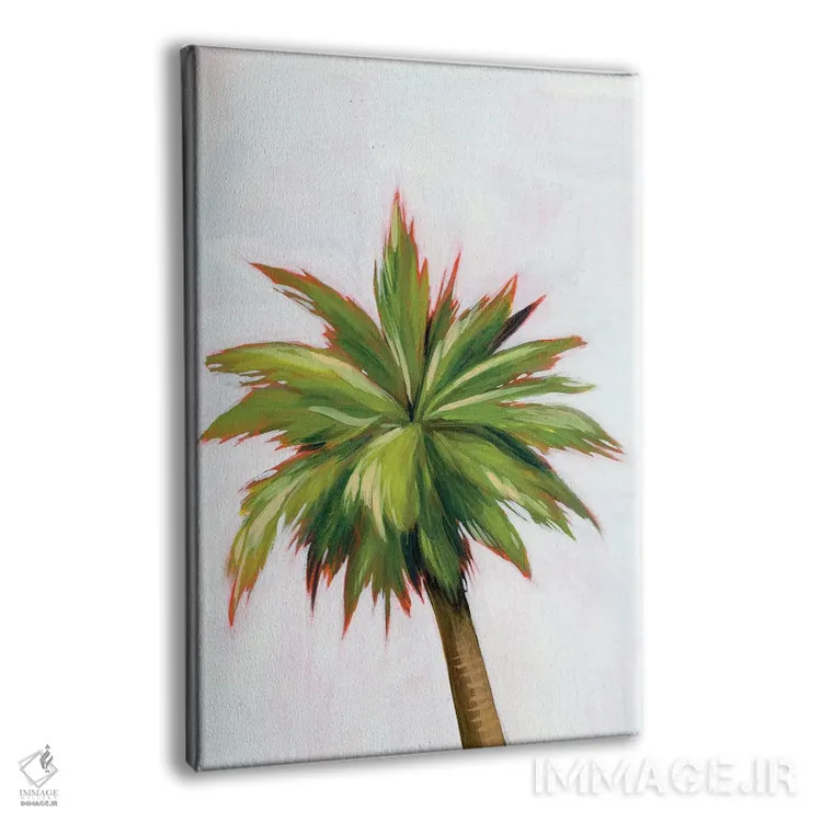 تابلو دکوراتیو درخشش نخل ۱ اثر گریس پاپ - نمای پرسپکتیو محصول