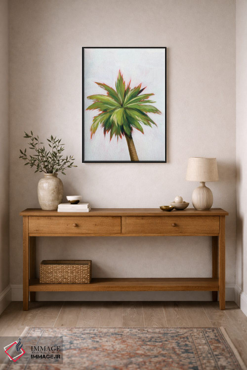 تابلو دکوراتیو درخشش نخل ۱ اثر گریس پاپ - D2B