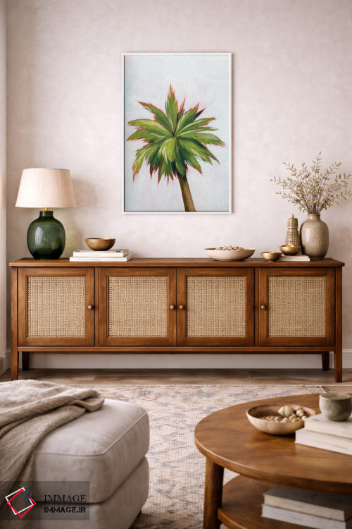 تابلو دکوراتیو درخشش نخل ۱ اثر گریس پاپ - D4W