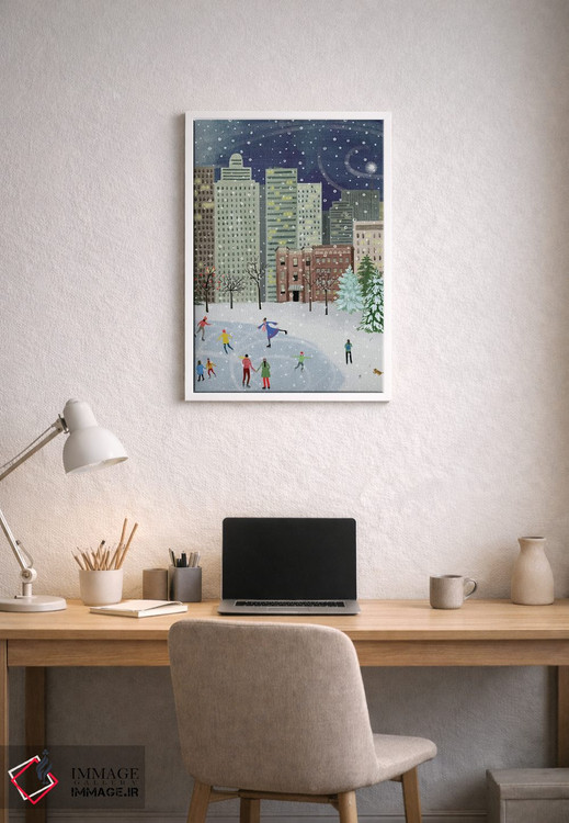 تابلو دکوراتیو کریسمس در شهر ۲ اثر گریس پاپ - D1W
