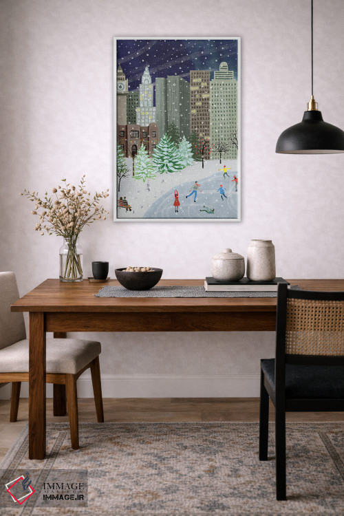 تابلو دکوراتیو کریسمس در شهر ۱ اثر گریس پاپ - D2W