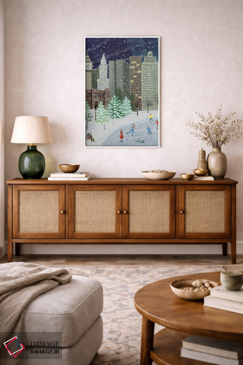 تابلو دکوراتیو کریسمس در شهر ۱ اثر گریس پاپ - D1W