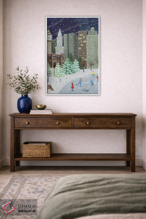 تابلو دکوراتیو کریسمس در شهر ۱ اثر گریس پاپ - D3W