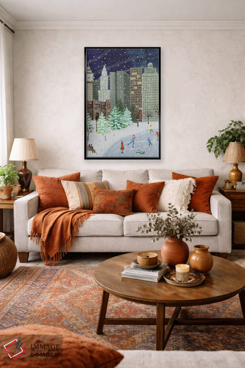 تابلو دکوراتیو کریسمس در شهر ۱ اثر گریس پاپ - D4B