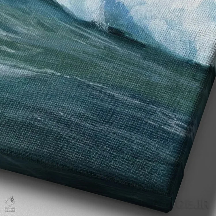 تابلو دکوراتیو شکستن بشکه ۲ اثر گریس پاپ - نمای نزدیک بافت بوم