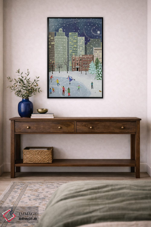 تابلو دکوراتیو کریسمس در شهر ۲ اثر گریس پاپ - D4B