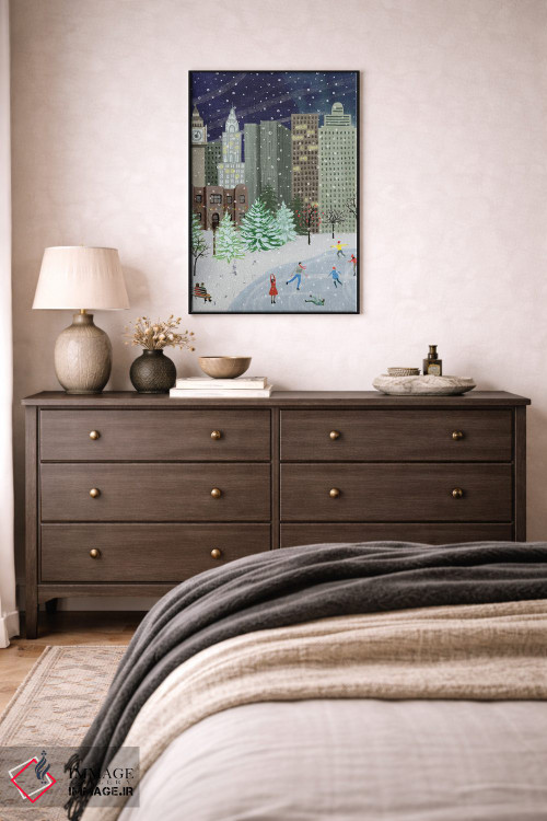 تابلو دکوراتیو کریسمس در شهر ۱ اثر گریس پاپ - D5B