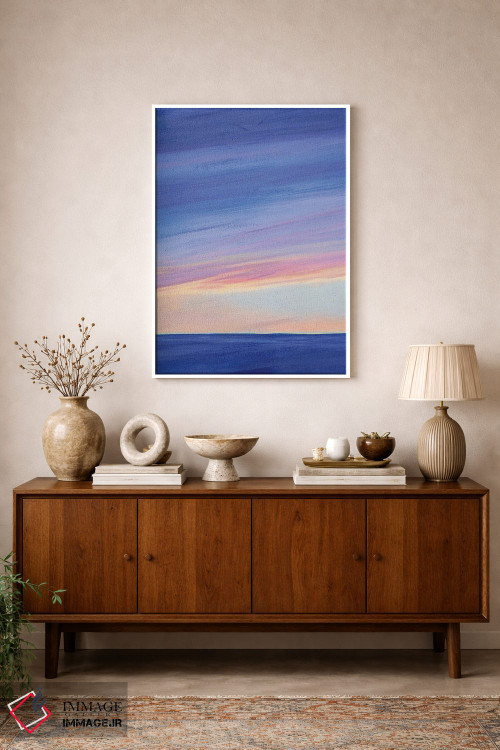 تابلو انتزاعی پرتو خورشید در گرگ و میش I اثر گریس پاپ - D1W