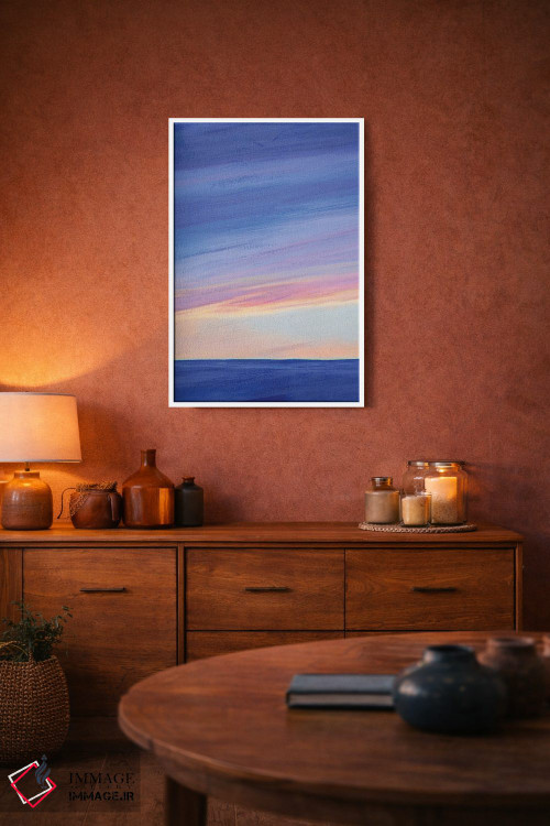 تابلو انتزاعی پرتو خورشید در گرگ و میش I اثر گریس پاپ - D2W