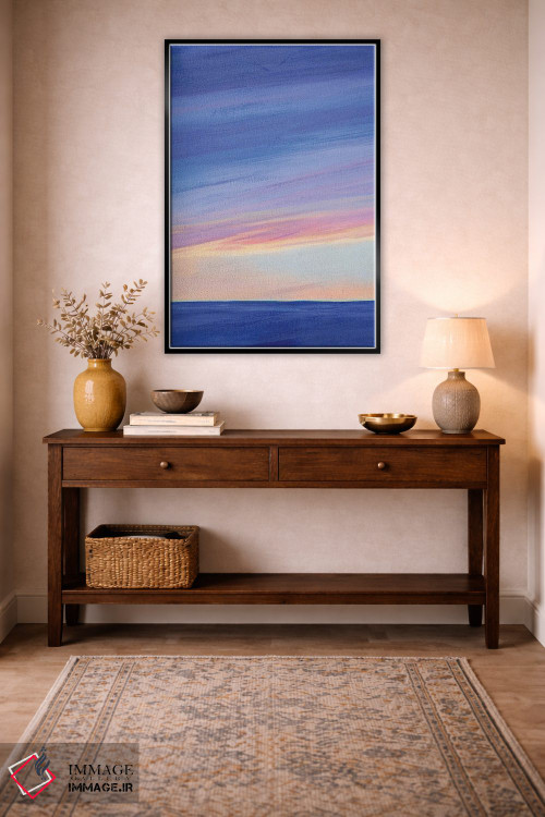 تابلو انتزاعی پرتو خورشید در گرگ و میش I اثر گریس پاپ - D4B