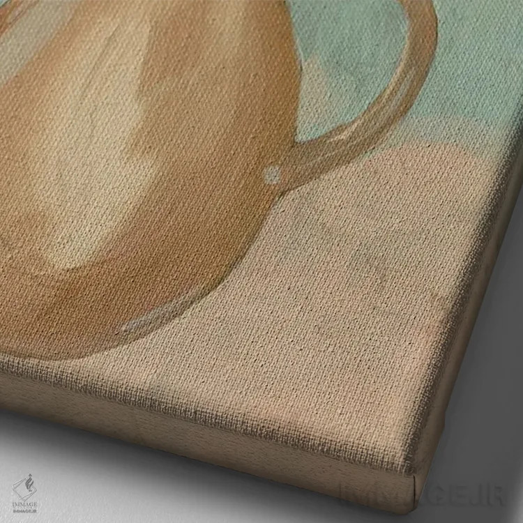 تابلو دکوراتیو عصرانه آفتابگردان I اثر گریس پاپ - نمای نزدیک بافت بوم