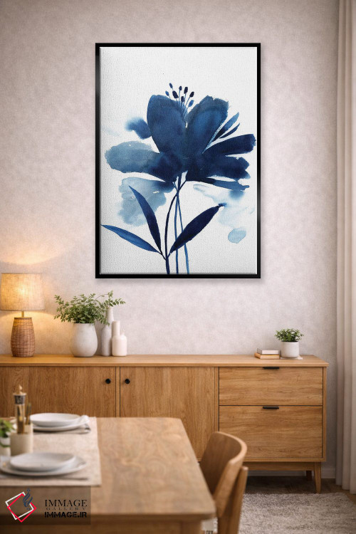 تابلو دکوراتیو شکوفه شعله ور II اثر گریس پاپ - D5B