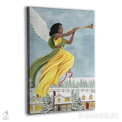تابلو دکوراتیو فرشته کریسمس I اثر گریس پاپ - نمای پرسپکتیو محصول