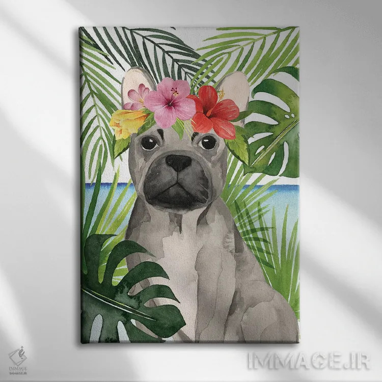 تابلو دکوراتیو سگ های ساحلی I اثر گریس پاپ - نمای روبهرو روی دیوار