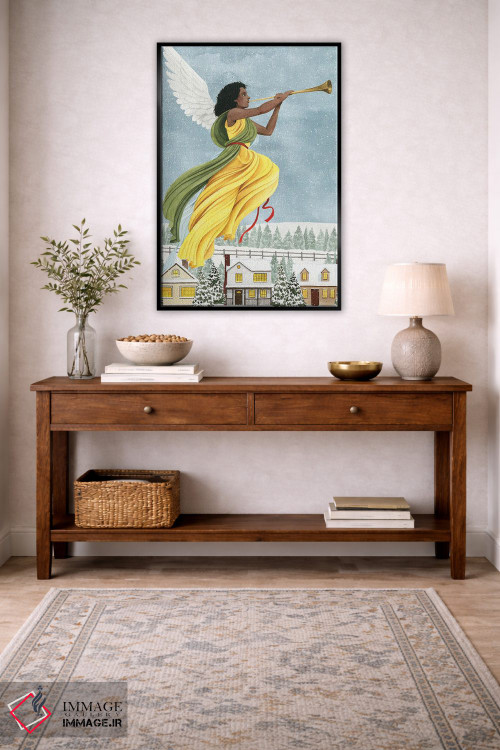 تابلو دکوراتیو فرشته کریسمس I اثر گریس پاپ - D4B