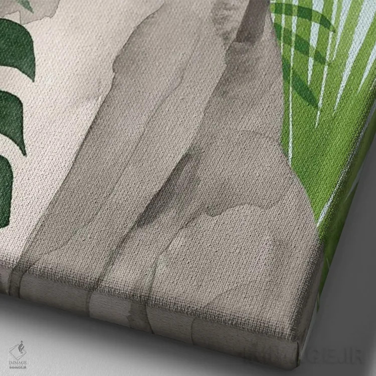 تابلو دکوراتیو سگ های ساحلی I اثر گریس پاپ - نمای نزدیک بافت بوم