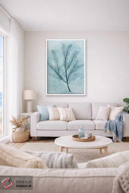 تابلو مینیمال ابرها و مرجان ها II اثر گریس پاپ - D1W