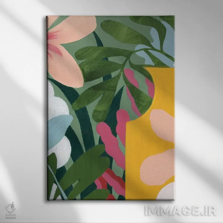 تابلو مینیمال گوهرهای مناطق گرمسیری II اثر گریس پاپ - نمای روبهرو روی دیوار