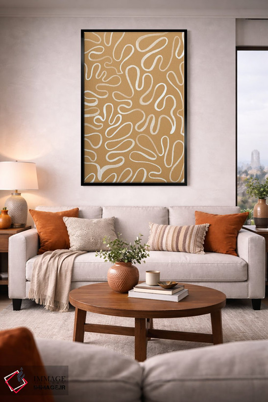 تابلو مینیمال قطعات ماتیس II اثر گریس پاپ - D2B