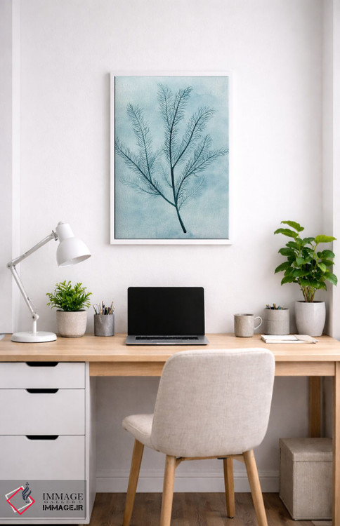 تابلو مینیمال ابرها و مرجان ها II اثر گریس پاپ - D3W