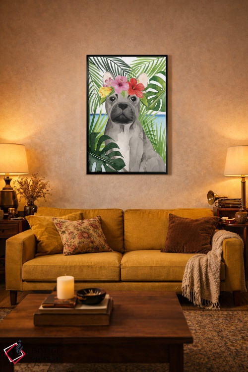 تابلو دکوراتیو سگ های ساحلی I اثر گریس پاپ - D4B