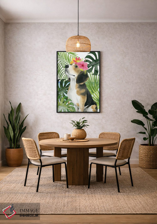 تابلو دکوراتیو سگ های ساحلی II اثر گریس پاپ - D3B