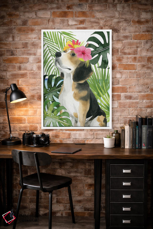 تابلو دکوراتیو سگ های ساحلی II اثر گریس پاپ - D2W