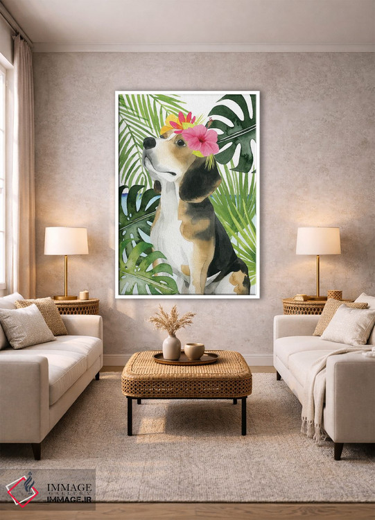 تابلو دکوراتیو سگ های ساحلی II اثر گریس پاپ - D1W