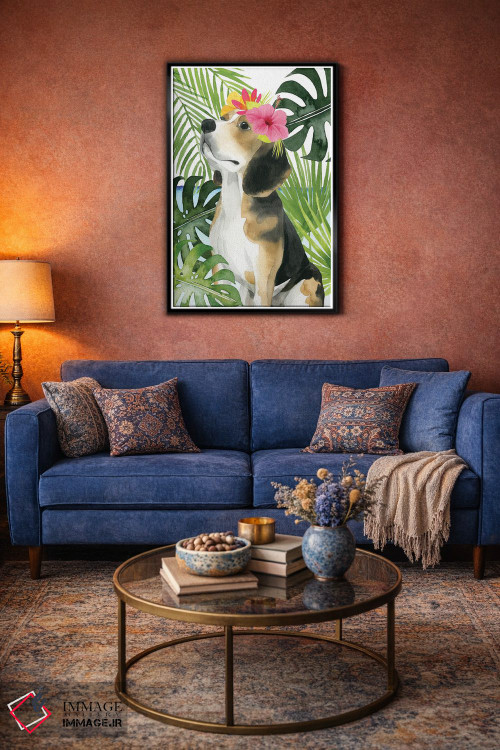 تابلو دکوراتیو سگ های ساحلی II اثر گریس پاپ - D4B