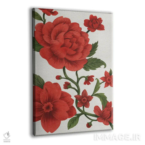 تابلو دکوراتیو چینوازری قرمز I اثر گریس پاپ - نمای پرسپکتیو محصول
