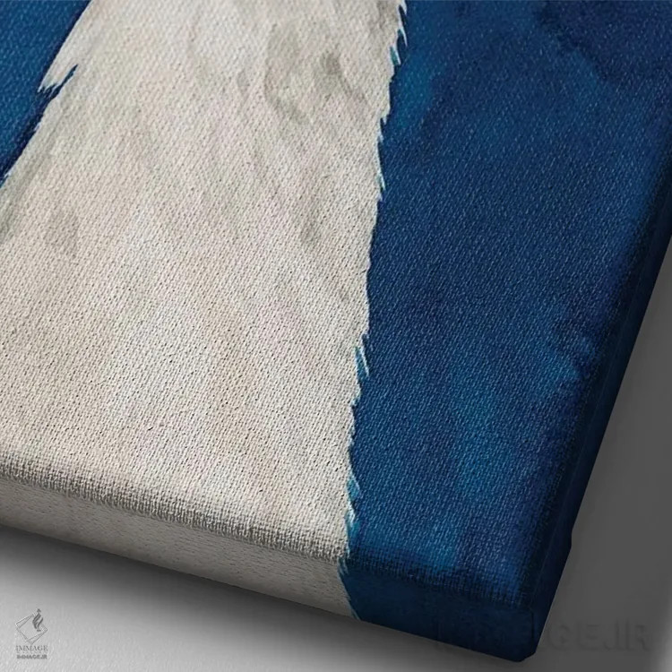 تابلو دکوراتیو طاووس برفی II اثر گریس پاپ - نمای نزدیک بافت بوم