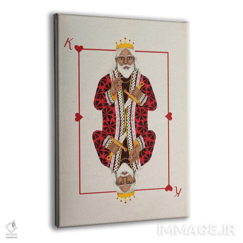 تابلو دکوراتیو خال های سلطنتی II اثر گریس پاپ - نمای پرسپکتیو محصول