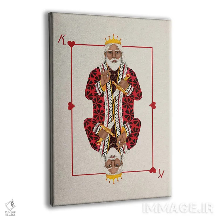 تابلو دکوراتیو خال های سلطنتی II اثر گریس پاپ - نمای پرسپکتیو محصول