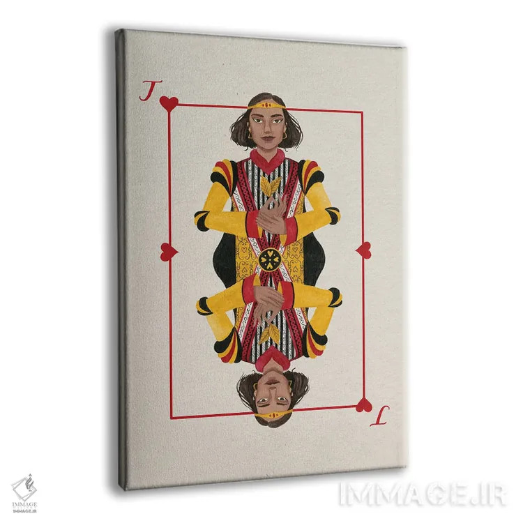 تابلو دکوراتیو خال های سلطنتی III اثر گریس پاپ - نمای پرسپکتیو محصول