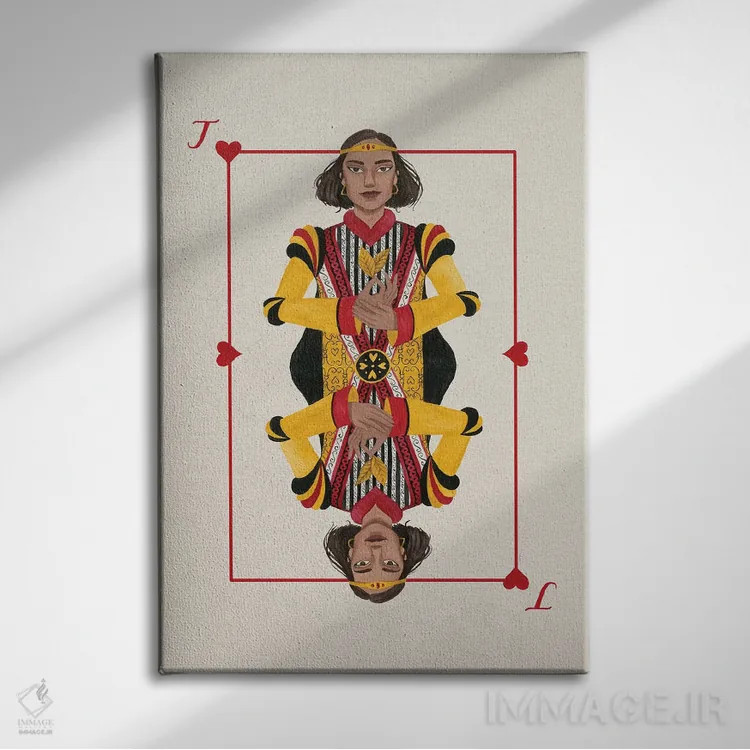 تابلو دکوراتیو خال های سلطنتی III اثر گریس پاپ - نمای روبهرو روی دیوار