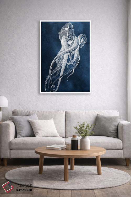 تابلو مینیمال رقص اختاپوس I اثر گریس پاپ - D1W