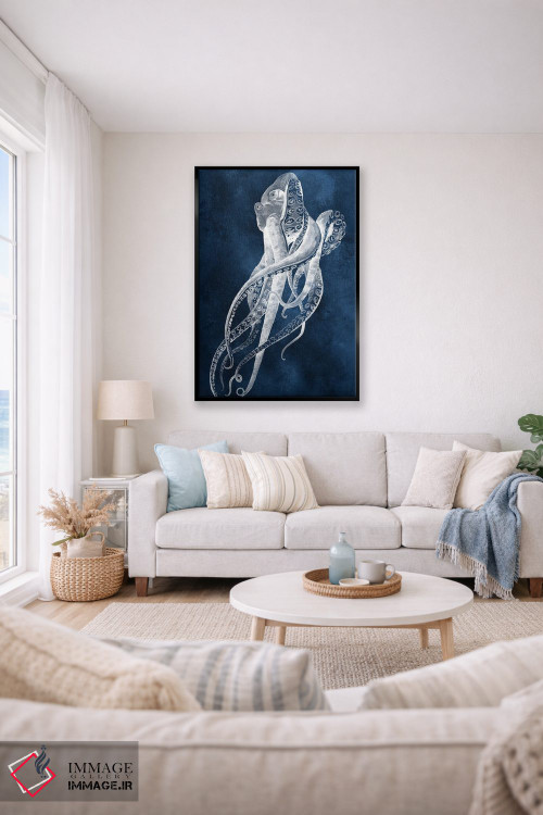 تابلو مینیمال رقص اختاپوس I اثر گریس پاپ - D2B