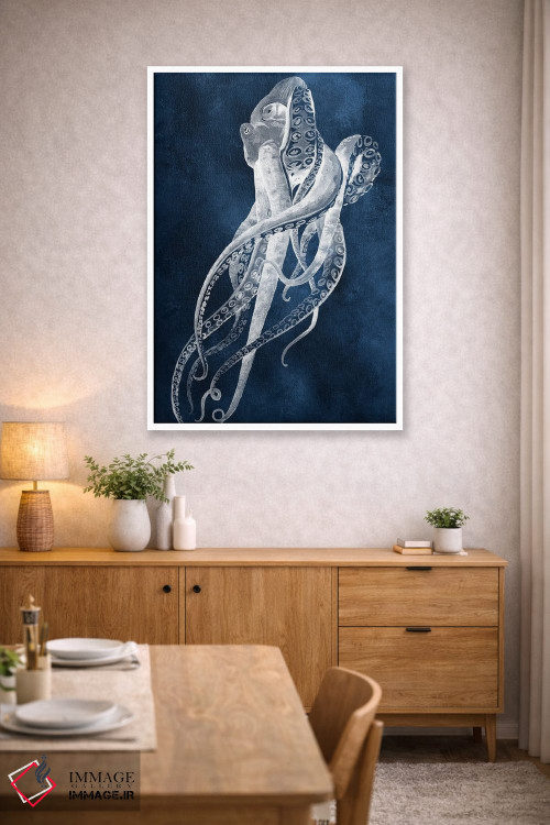تابلو مینیمال رقص اختاپوس I اثر گریس پاپ - D4W