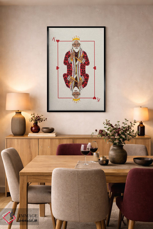 تابلو دکوراتیو خال های سلطنتی II اثر گریس پاپ - D5B