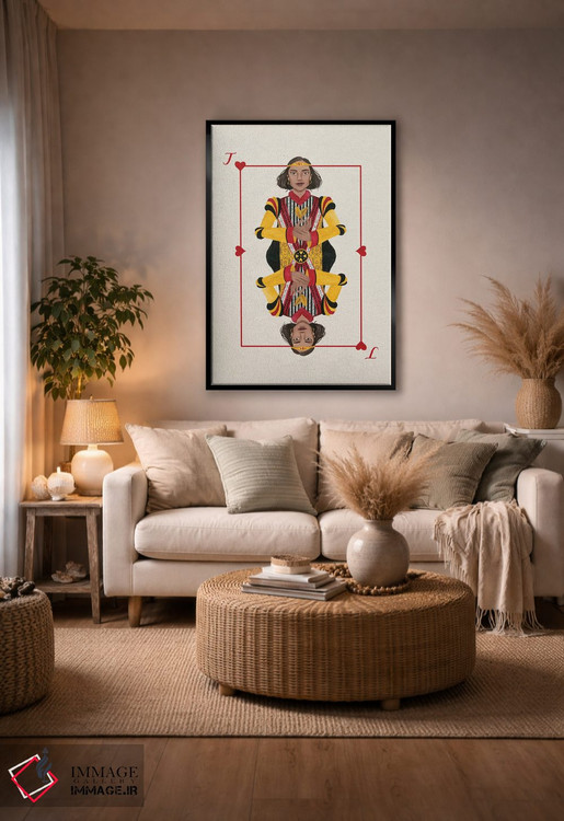 تابلو دکوراتیو خال های سلطنتی III اثر گریس پاپ - D4B