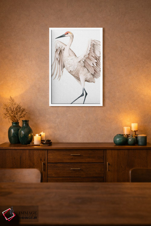 تابلو دکوراتیو درنای فریادزن II اثر گریس پاپ - D1W