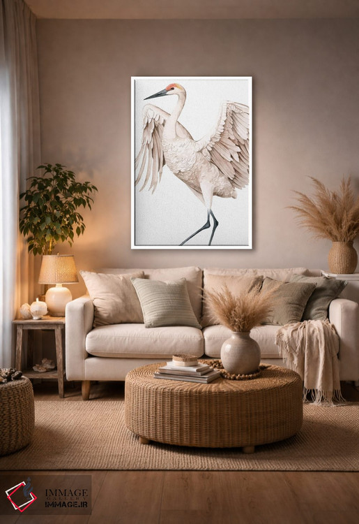 تابلو دکوراتیو درنای فریادزن II اثر گریس پاپ - D4W