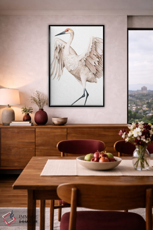 تابلو دکوراتیو درنای فریادزن II اثر گریس پاپ - D5B