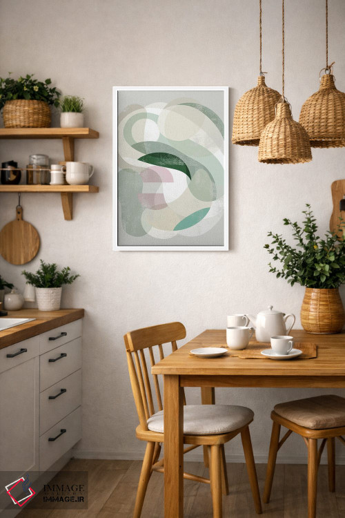 تابلو انتزاعی ژرفای شفاف II اثر گریس پاپ - D2W