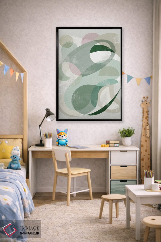 تابلو انتزاعی ژرفای شفاف I اثر گریس پاپ - D2B