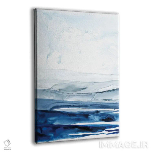 تابلو مینیمال قطب شمال لاجوردی I اثر گریس پاپ - نمای پرسپکتیو محصول