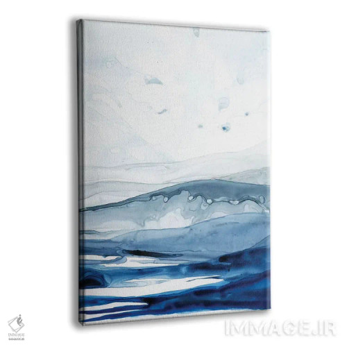 تابلو مینیمال قطب شمال لاجوردی II اثر گریس پاپ - نمای پرسپکتیو محصول