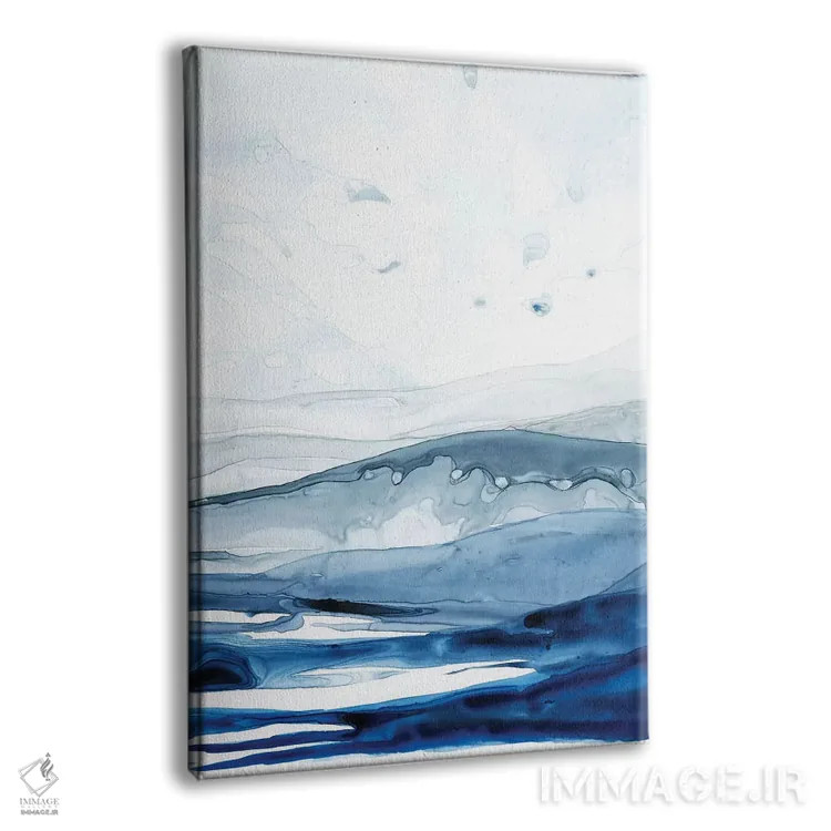 تابلو مینیمال قطب شمال لاجوردی II اثر گریس پاپ - نمای پرسپکتیو محصول